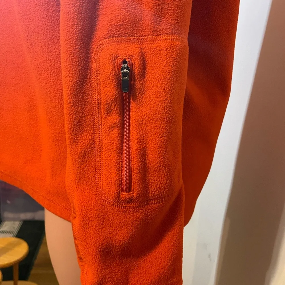The North Face Orange Quarter-Zip Fleece Pullover